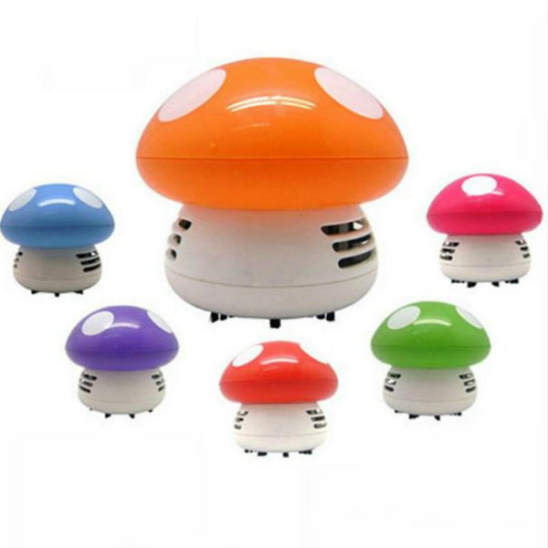 Cute Mini Mushroom Corner Desk Table Dust Vacuum Cleaner Sweeper D IUS New