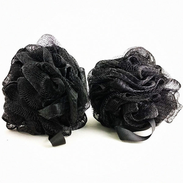 Black Bath Ball Sponge Bath Flower For Man bathroom accessories