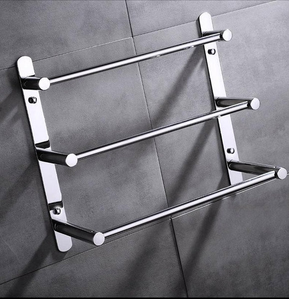 Modern Polished Chrome Towel Bars Bathroom
