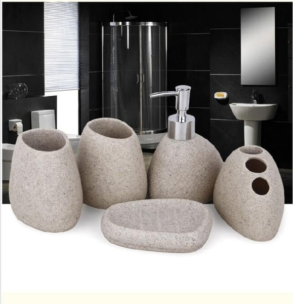 European Mediterranean resin bathroom set