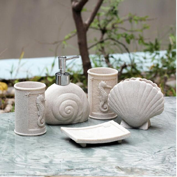 European Mediterranean resin bathroom set