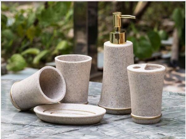 European Mediterranean resin bathroom set