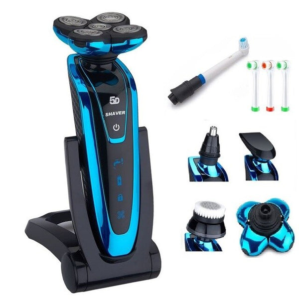 5 blade Shaver set rechargeable cleaning