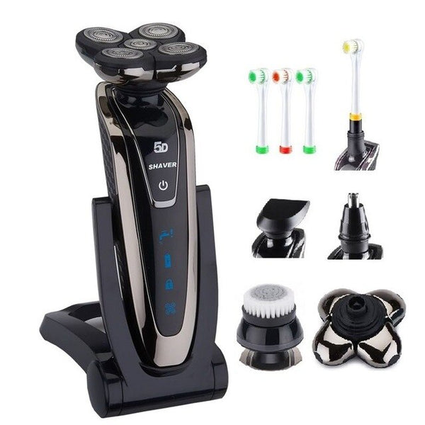 5 blade Shaver set rechargeable cleaning