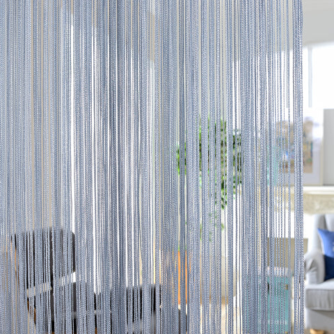 300x260cm Solid color Curtains Stripe White