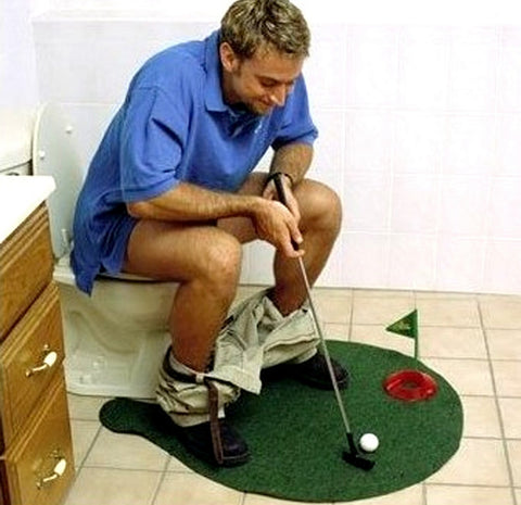 NEW Potty Putter Toilet Golf Game Mini Golf Set