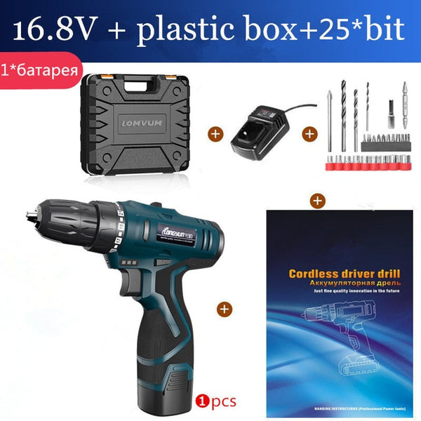 LONGYUN 16.8V Lithium Battery Electric Screwdriver