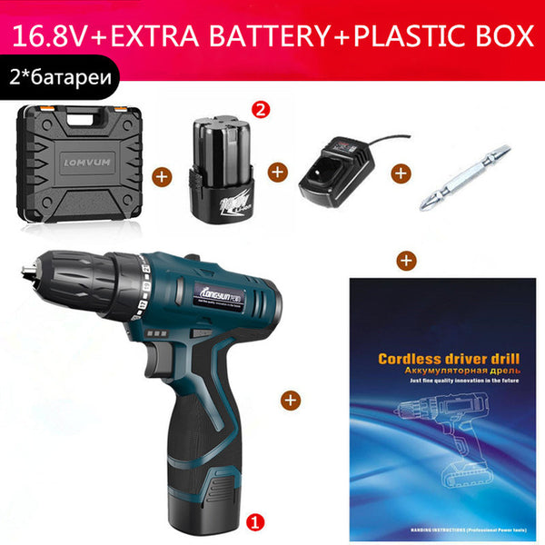 LONGYUN 16.8V Lithium Battery Electric Screwdriver