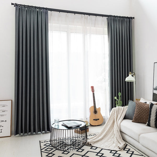 CITYINCITY Modern blackout curtains for window blinds finished drapes window blackout curtain for living room the bedroom blinds