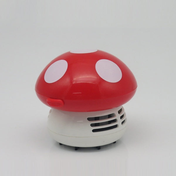 Cute Mini Mushroom Corner Desk Table Dust Vacuum Cleaner Sweeper D IUS New