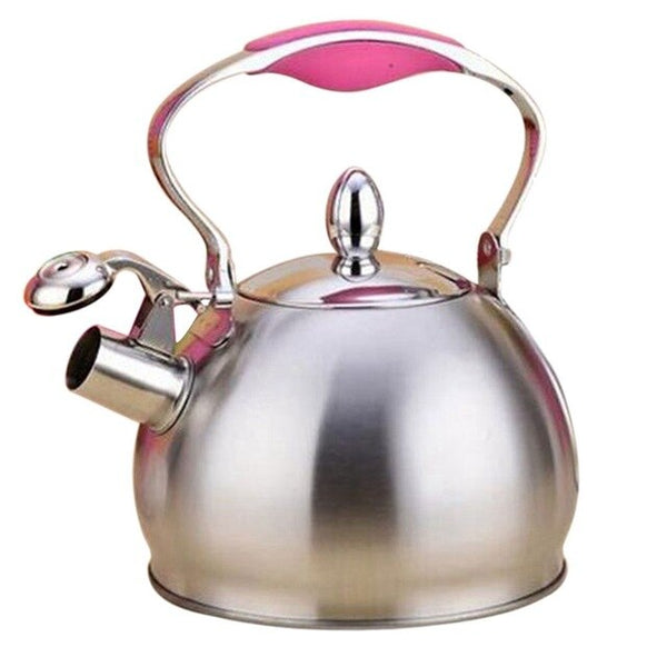 2.5L Stainless Steel Whistling Teapot Kettle Set